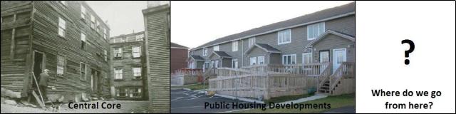 slum housing and public housing