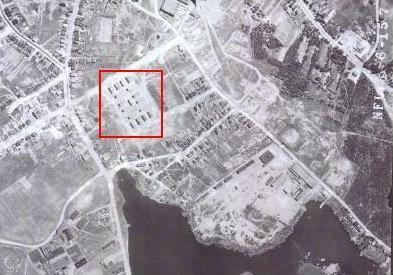 Aerial view of Mundy Pond, 1948